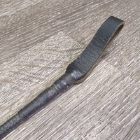 Thin Riding Whip - Crop, handle, end cap *gc, dirt, rubs, scratches
