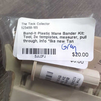 Band-It Plastic Mane Bander Kit: Tool, 3x templates, measurer, pull through, info *like new
