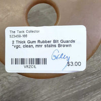 2 Thick Gum Rubber Bit Guards *vgc, clean, mnr stains
