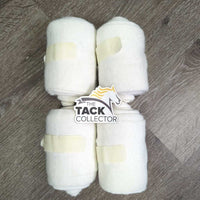 4 Stretchy Cotton Leg Wraps *xc, clean, mnr stains, older?
