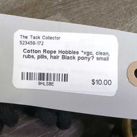 Cotton Rope Hobbles *vgc, clean, rubs, pills, hair
