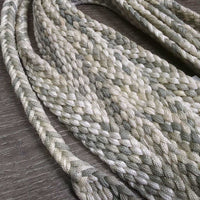 2 Flat Wide Braided Nylon Rope Split Reins, Buttons *like new
