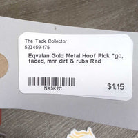 Metal Hoof Pick *gc, faded, mnr dirt & rubs
