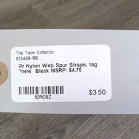 Pr Nylon Web Spur Straps, tag *new
