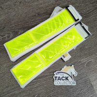 2 Synthetic Felt Hi-Vis Reflective Pastern Wraps *new
