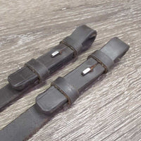 Soft Fine Braided Leather Reins *vgc, clean, stains
