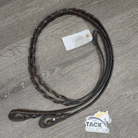 Pr Braided Reins *xc/like new, dusty, stiff
