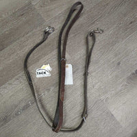 Wide Leather Running Martingale, snap *gc/fair, dirty, v.stiff, v.drty, No Stoppers, rubs, xholes
