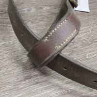 Wide Leather Running Martingale, snap *gc/fair, dirty, v.stiff, v.drty, No Stoppers, rubs, xholes
