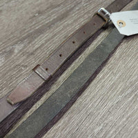 Wide Leather Running Martingale, snap *gc/fair, dirty, v.stiff, v.drty, No Stoppers, rubs, xholes
