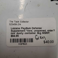 Psyllium Defense Supplement *new, unopened, older? mnr dusty container
