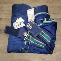 Fleece Lined Rain Sheet, 1 leg *vgc, older, wpf, older, mnr stains, missing velcro, peeled lining, unstitched, hair, v. mnr tear
