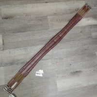 Thick Padded Leather Girth, 2x Thick Els *vgc, creases, crinkled, older? clean
