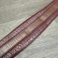 Thick Padded Leather Girth, 2x Thick Els *vgc, creases, crinkled, older? clean
