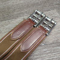 Thick Padded Leather Girth, 2x Thick Els *vgc, creases, crinkled, older? clean
