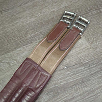 Thick Padded Leather Girth, 2x Thick Els *vgc, creases, crinkled, older? clean
