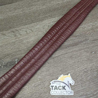 Thick Padded Leather Girth, 2x Thick Els *vgc, creases, crinkled, older? clean
