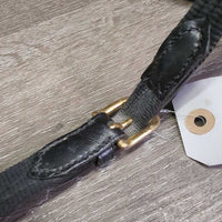 Pr Cotton Web Notch Reins, Buckles *vgc, mnr dirt, film & stain
