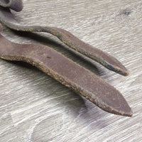Thick Wide Braided Rubber Grip Inserts Web Reins *gc, rubs, dry, dirty, edge scrapes, dry rubber
