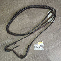 Pr Braided Reins *xc/like new, stiff, film
