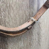 Rsd Bridle, 12" Cheeks *gc, dry, stiff, scrapes, dry, tight keepers, clean & mnr dirt
