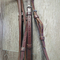 Rsd Bridle, 12" Cheeks *gc, dry, stiff, scrapes, dry, tight keepers, clean & mnr dirt
