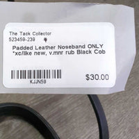 Padded Leather Noseband ONLY *xc/like new, v.mnr rub
