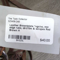 Leather Breastplate *vgc/xc, mnr edge rubs, dirt/film & scrapes
