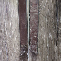 Rolled Leather & Metal Ferrules Headstall, Split Reins, 4.75" Curb Bit, Chain *vgc, clean, stiff
