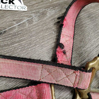 Stiff Nylon Halter *fair, faded, tears, clean
