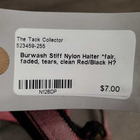 Stiff Nylon Halter *fair, faded, tears, clean
