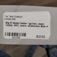 Nylon Halter *gc/fair, clean, faded, stiff, tears, oxidization

