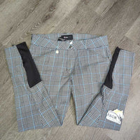 Full Seat Sticky Breeches *gc, mnr stains, seam puckers, older, curled inside waist, undone stitching, thread
