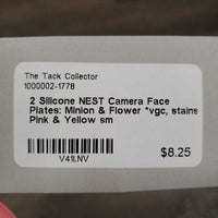 2 Silicone NEST Camera Face Plates: Minion & Flower *vgc, stains