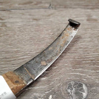 Left Hand Hoof Knife *fair, residue, stains, scrapes & faded
