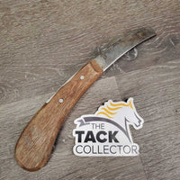 Left Hand Hoof Knife *fair, residue, stains, scrapes & faded
