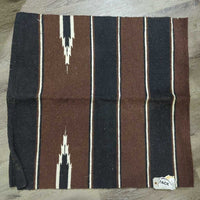 Woven Western Saddle Pad - Blanket *xc/vgc, mnr stains, dirt?residue & curled edge
