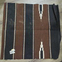 Woven Western Saddle Pad - Blanket *xc/vgc, mnr stains, dirt?residue & curled edge
