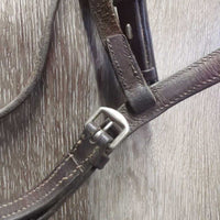 Braided Bridle; Browband & Noseband *gc, clean, creases, older, mnr dirt , Bobbys Tack Rubber Reins *xc, clean
