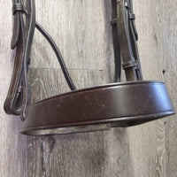 Flat Wide Hvy Duty Bridle, Thick Wide Braided Reins *xc, clean & mnr dirt, creases, scrapesdents & stain, older?
