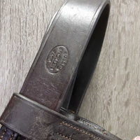 Flat Wide Hvy Duty Bridle, Thick Wide Braided Reins *xc, clean & mnr dirt, creases, scrapesdents & stain, older?
