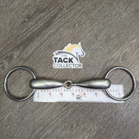Thick Hollow Loose Ring Snaffle Bit *gc, mnr dirt, scuffs, stains, scratches
