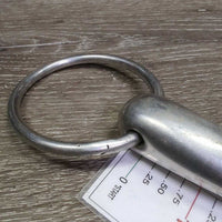 Thick Hollow Loose Ring Snaffle Bit *gc, mnr dirt, scuffs, stains, scratches
