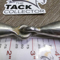 Thick Hollow Loose Ring Snaffle Bit *gc, mnr dirt, scuffs, stains, scratches
