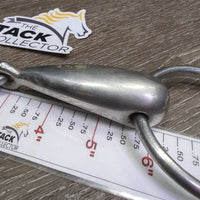 Thick Hollow Loose Ring Snaffle Bit *gc, mnr dirt, scuffs, stains, scratches
