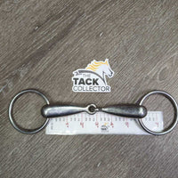 Thick Hollow Loose Ring Snaffle Bit *gc, mnr dirt, scuffs, stains, scratches

