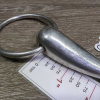 Thick Hollow Loose Ring Snaffle Bit *gc, mnr dirt, scuffs, stains, scratches

