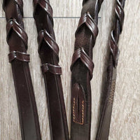Wide Flat Bridle, Braided Reins *new

