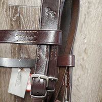 Wide Flat Bridle, Braided Reins *new
