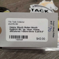 Mullen Mouth Eggbutt Bit *gc, clean, stains, discolored